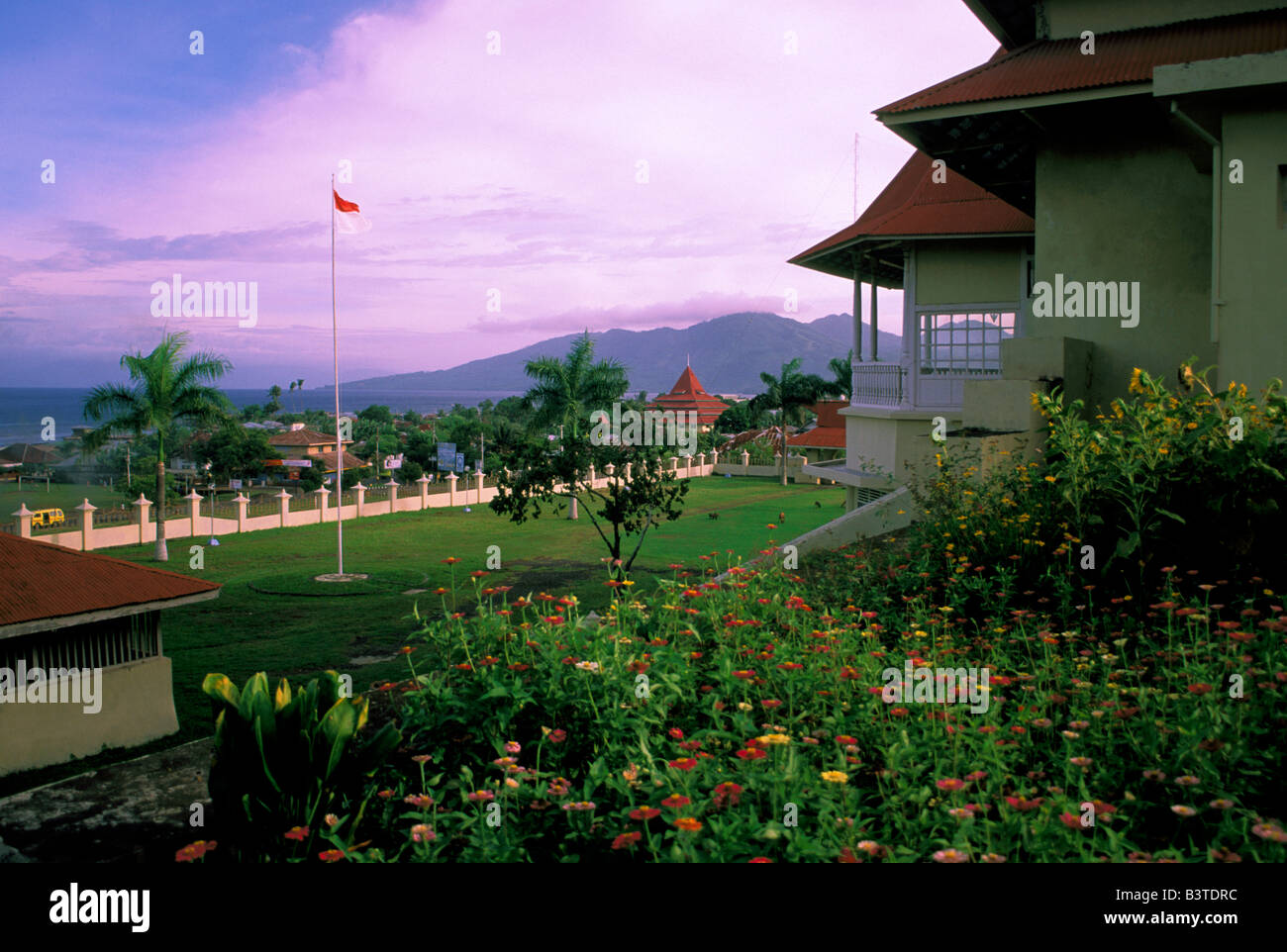 Ozeanien, Indonesien, Molukken-Insel Ternate. Fort Oranje. Stockfoto