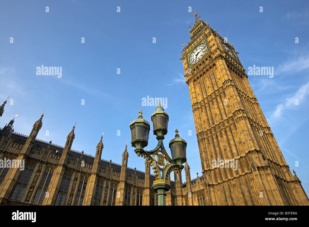 England London Big Ben Westminster Bridge Gesehen Offiziell