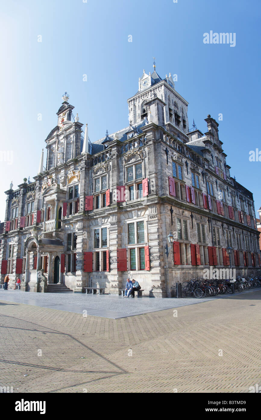 Rathaus, Delft, Niederlande Stockfoto