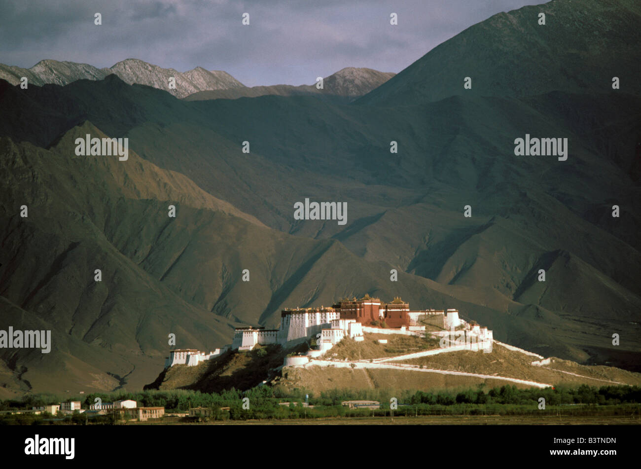 Tibet, Lhasa. Potala-Palast. Stockfoto