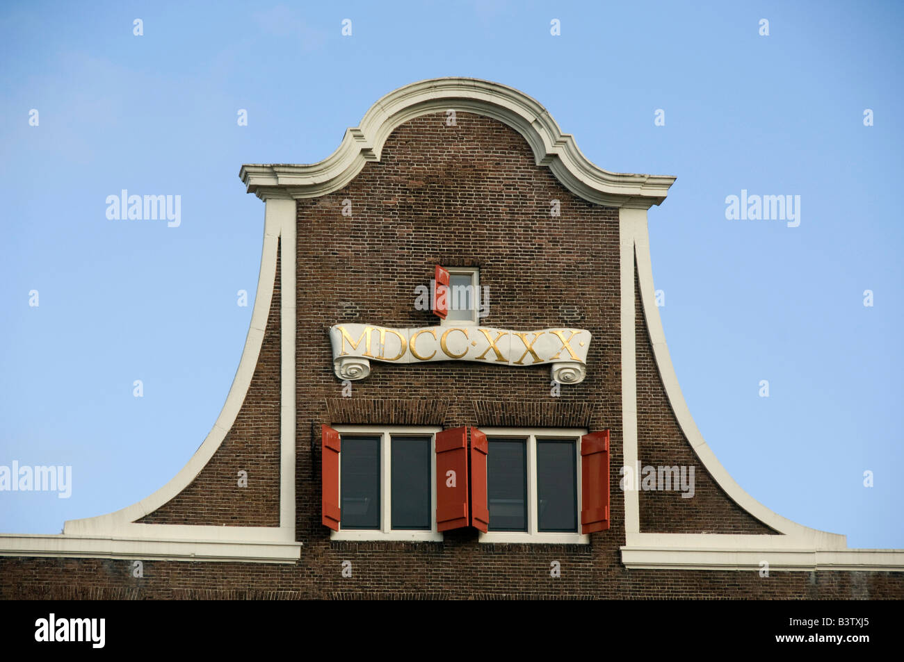 Europa, Niederlande (aka Holland), Dordrecht. Älteste Stadt in den Niederlanden im Jahre 1220 gechartert. Typische holländische Architektur. Stockfoto