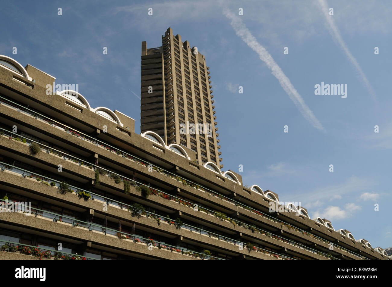 Wohnblocks im Barbican, London Stockfoto
