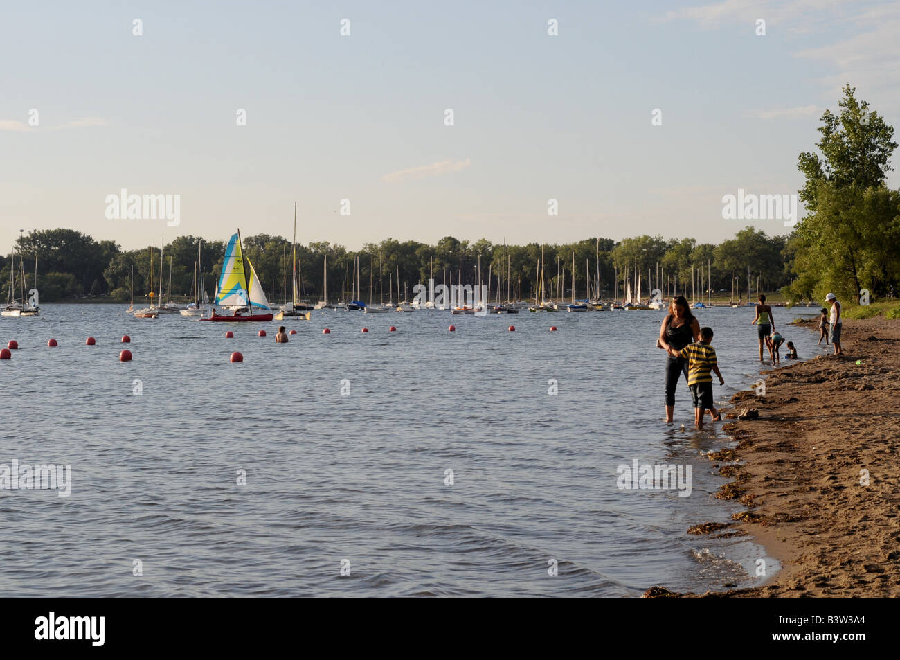 Calhoun Lake, Minneapolis, Minnesota, USA. Stockfoto