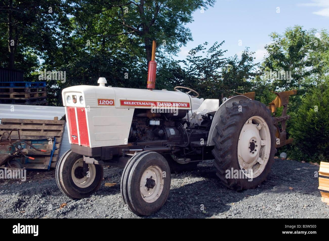 David Brown 1200 Selectamatic weißen Traktor Stockfoto