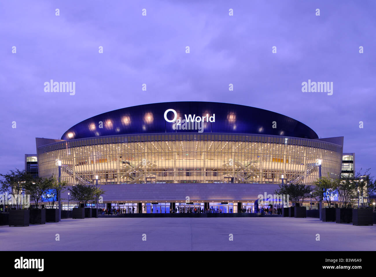 Berlin. O2-World. O₂-Arena in Berlin-Friedrichshain. Stockfoto