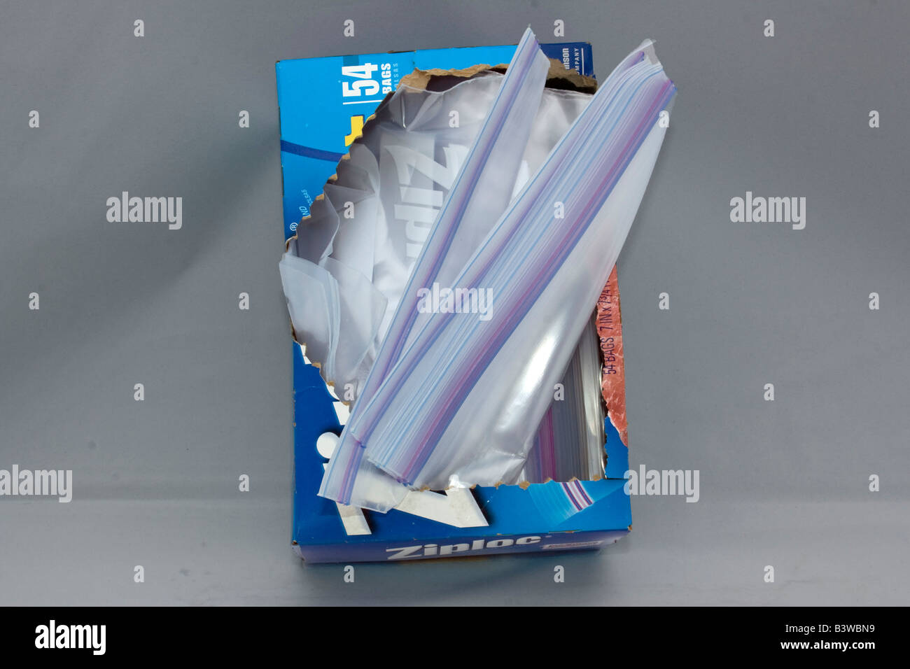 Silo-Ziplock Beutel Stockfoto