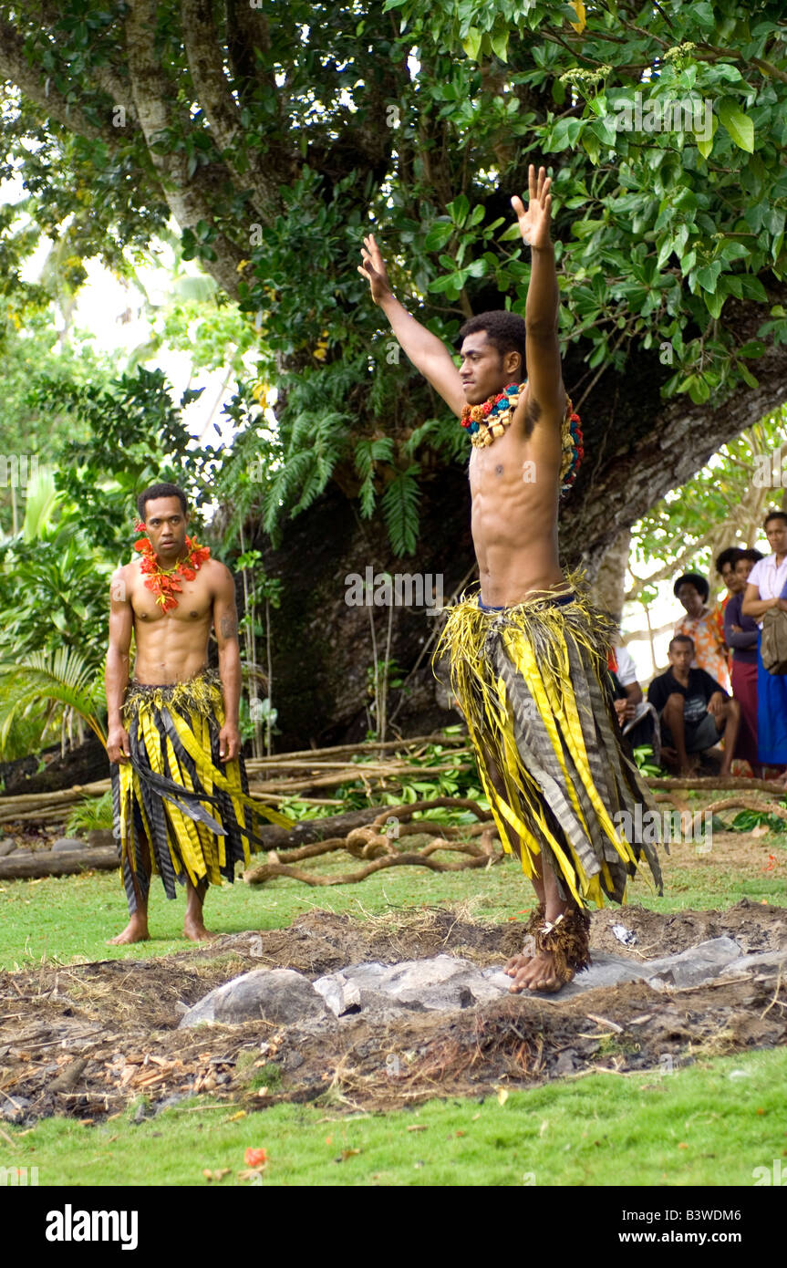 Feuerlauf auf Beqa Island, Fidschi Stockfoto