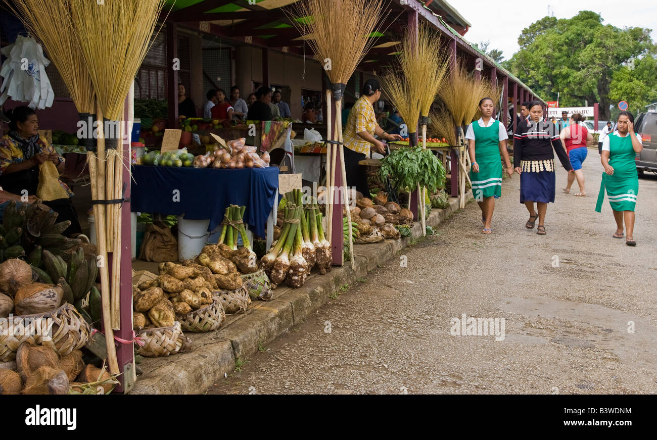 Ozeanien, Polynesien, Königreich Tonga, Nuku'alofa. Nuku'alofa Markt. Stockfoto