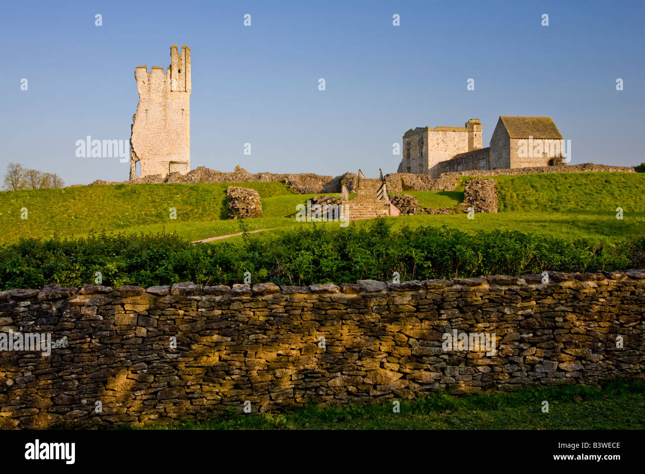 Helmsley Castle North Yorkshire Stockfoto