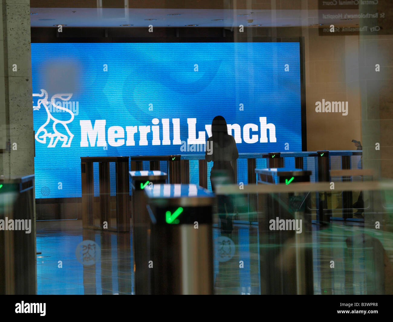 Merrill Lynch Gebäude 100 Newgate Street London UK Stockfoto