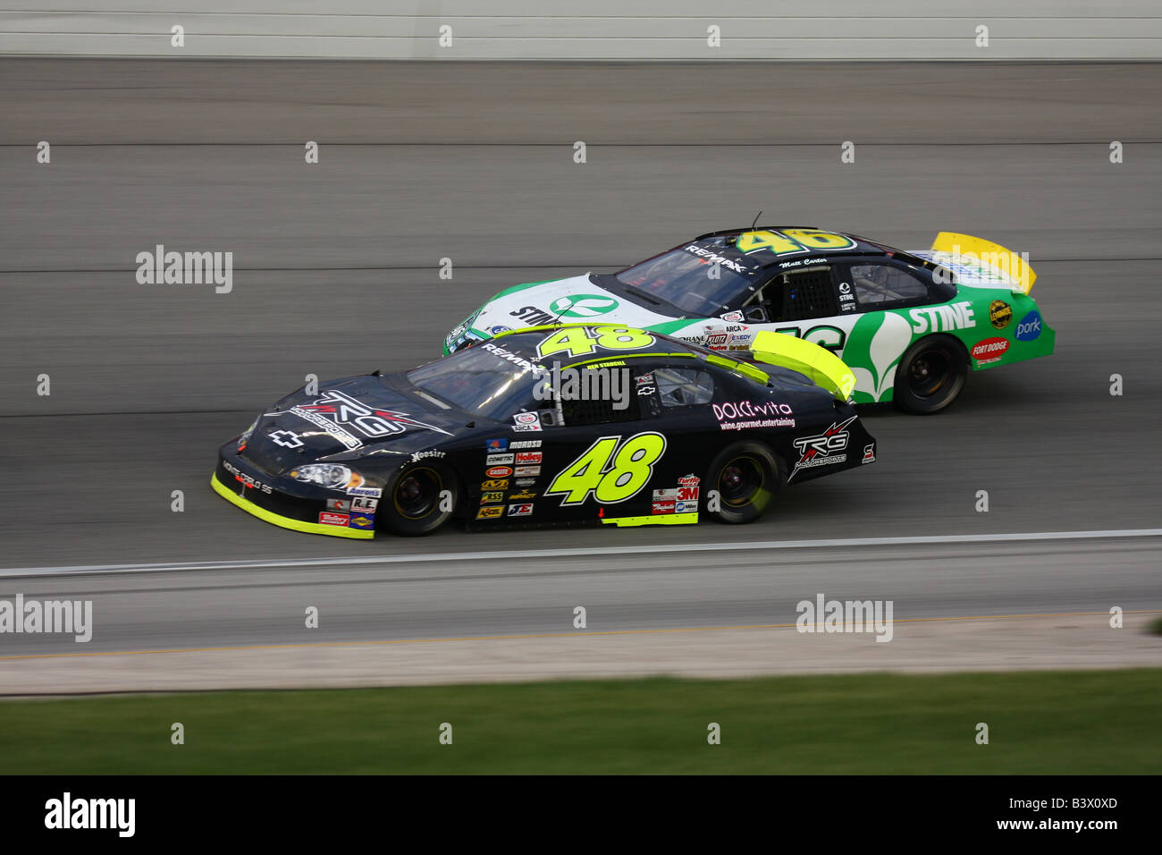 ARCA RE MAX Ben Stancill Stock Car-Rennen Chicagoland Speedway 2008 Stockfoto