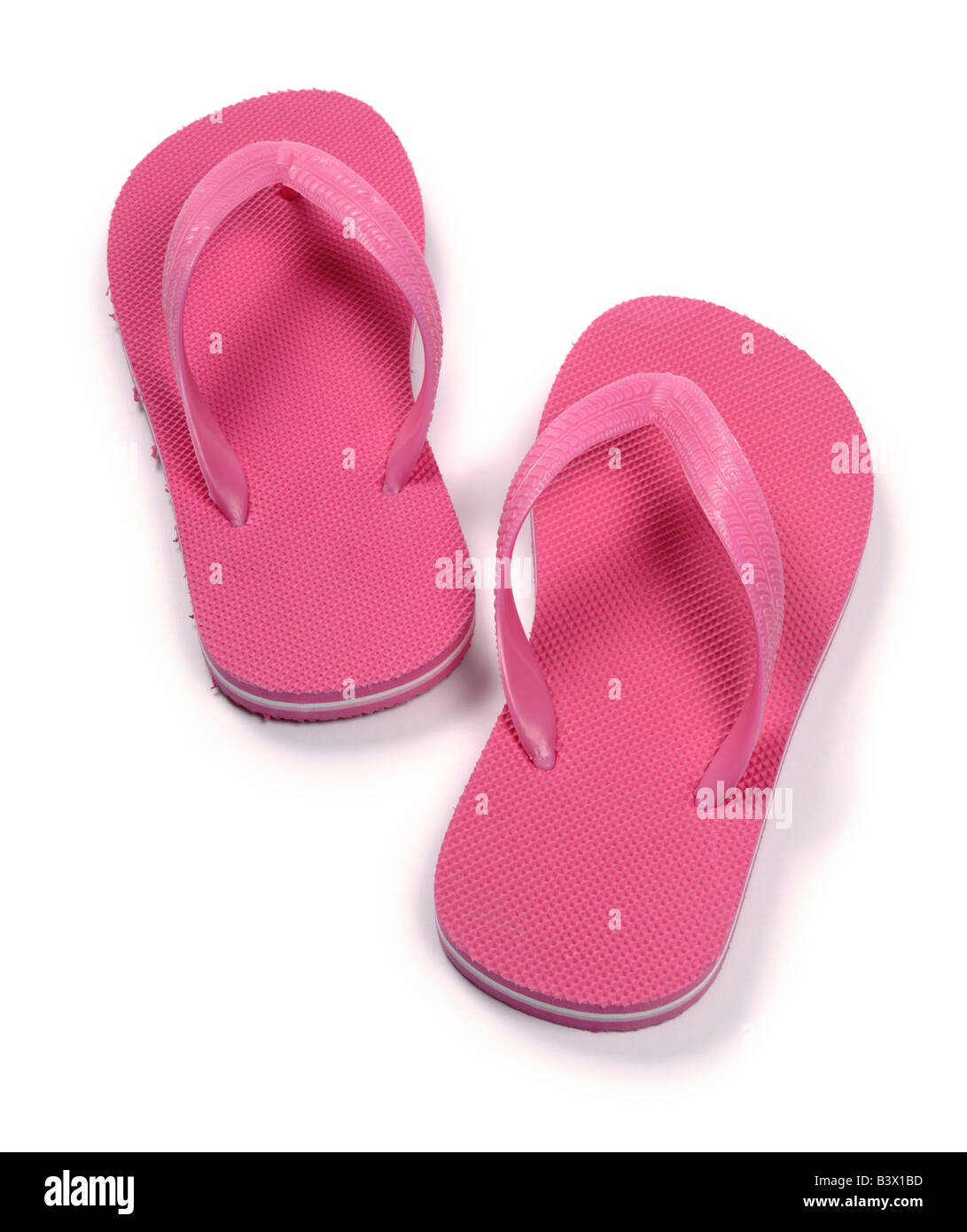 Rosa Flip flops Stockfoto