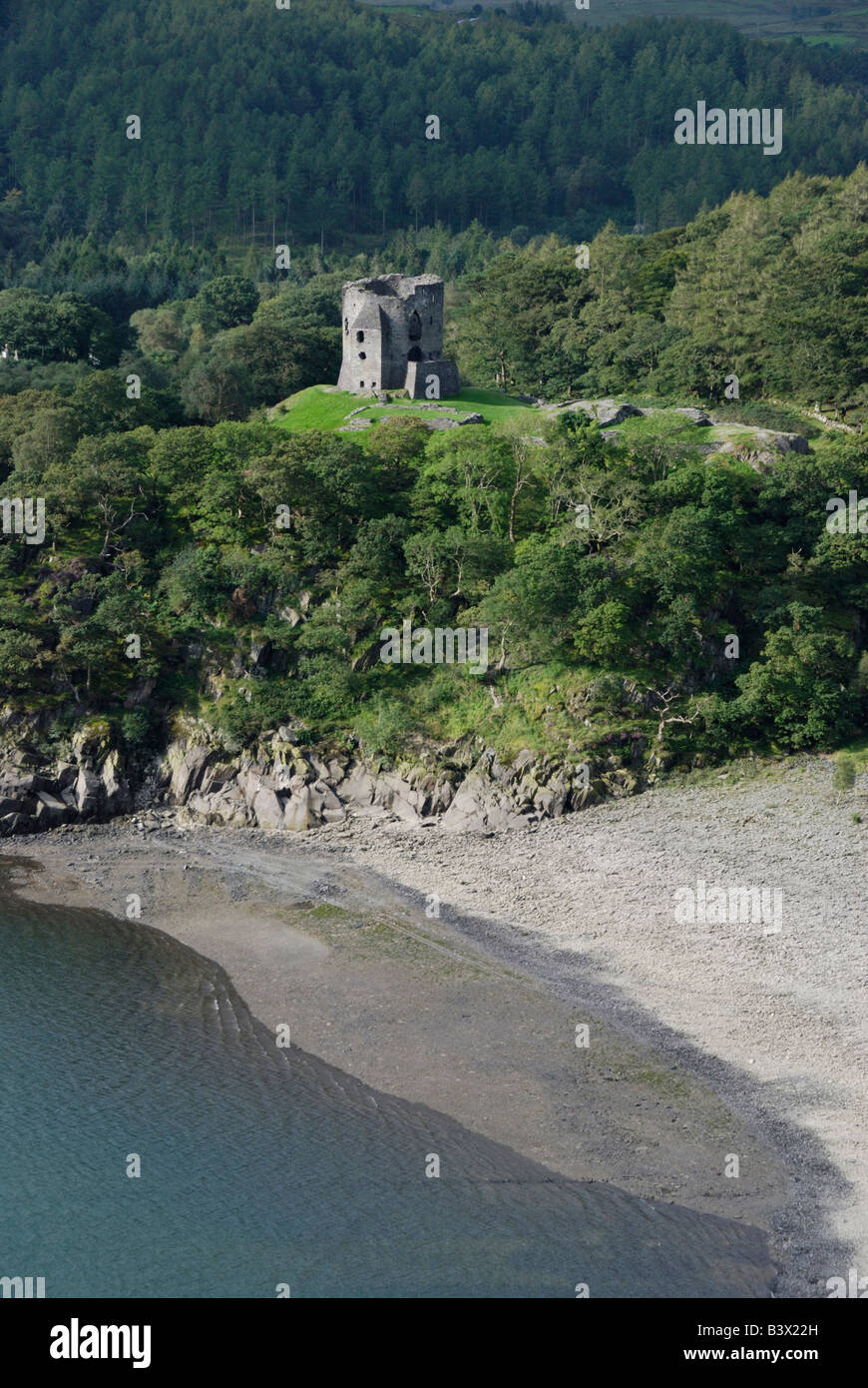 Dolbadarn Burg Llanberis Wales Stockfoto