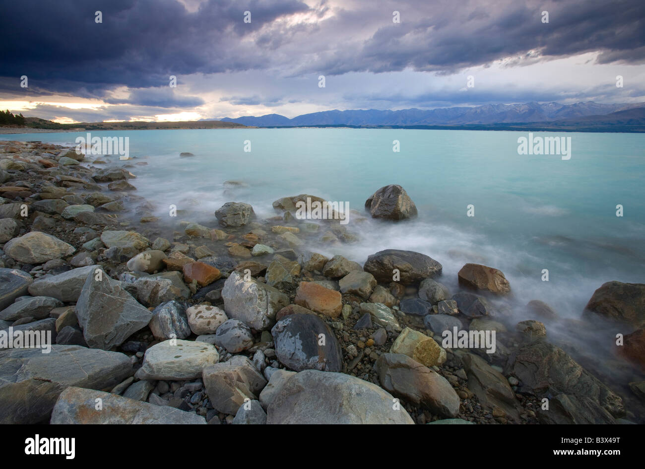 Lake Pukaki, Südalpen, New Zealand Stockfoto