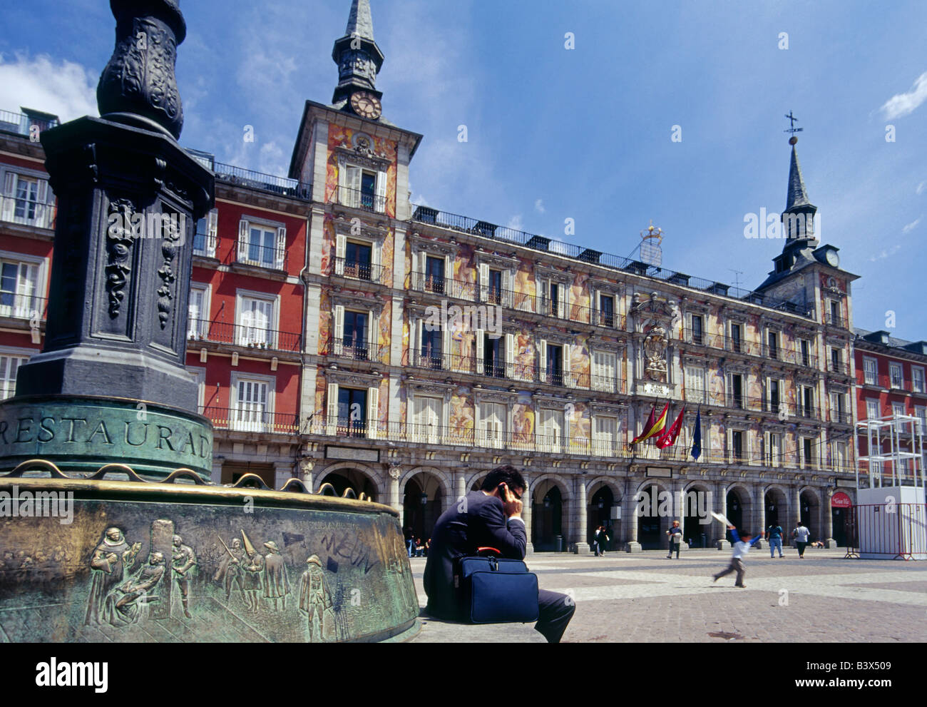 Casa De La Panaderia Plaza Mayor Madrid Spanien Stockfoto