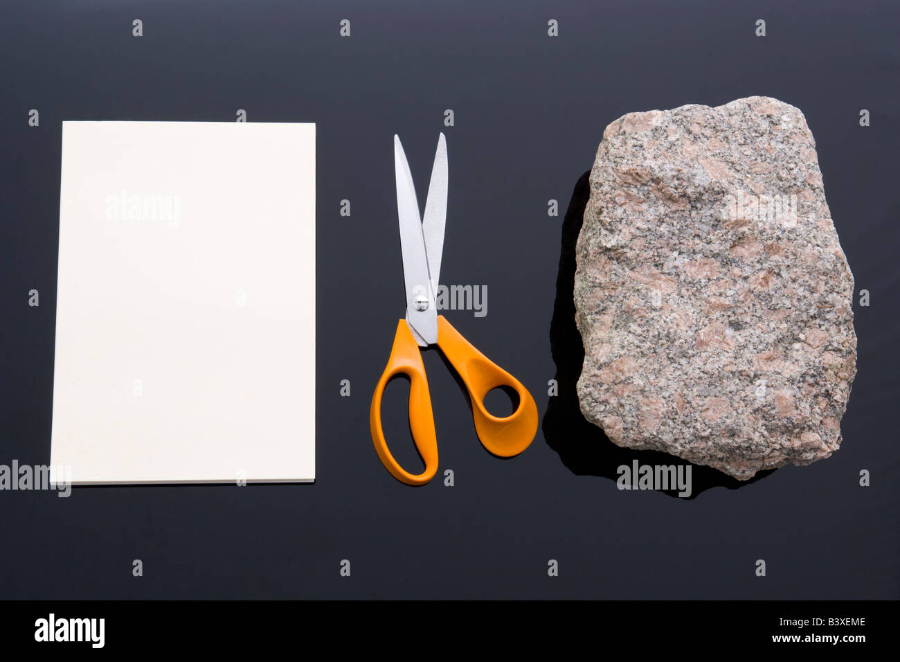 Rock, Paper, Scissors Stockfoto