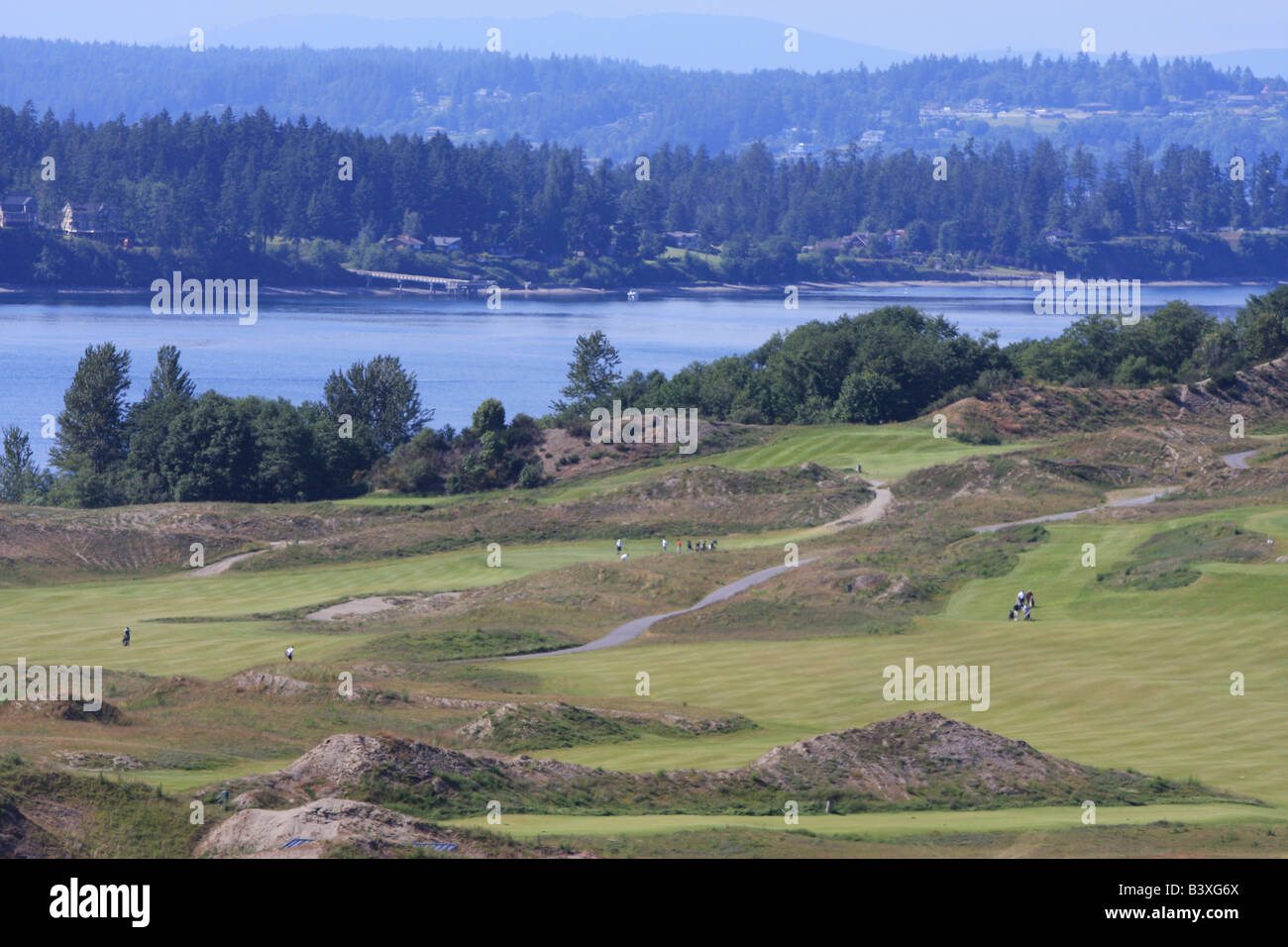 Chambers Bay Golf Course: der USGA vor kurzem den Namen Chambers Bay als Standort für die US Open 2015 und 2010 US Amateur Championship. Stockfoto