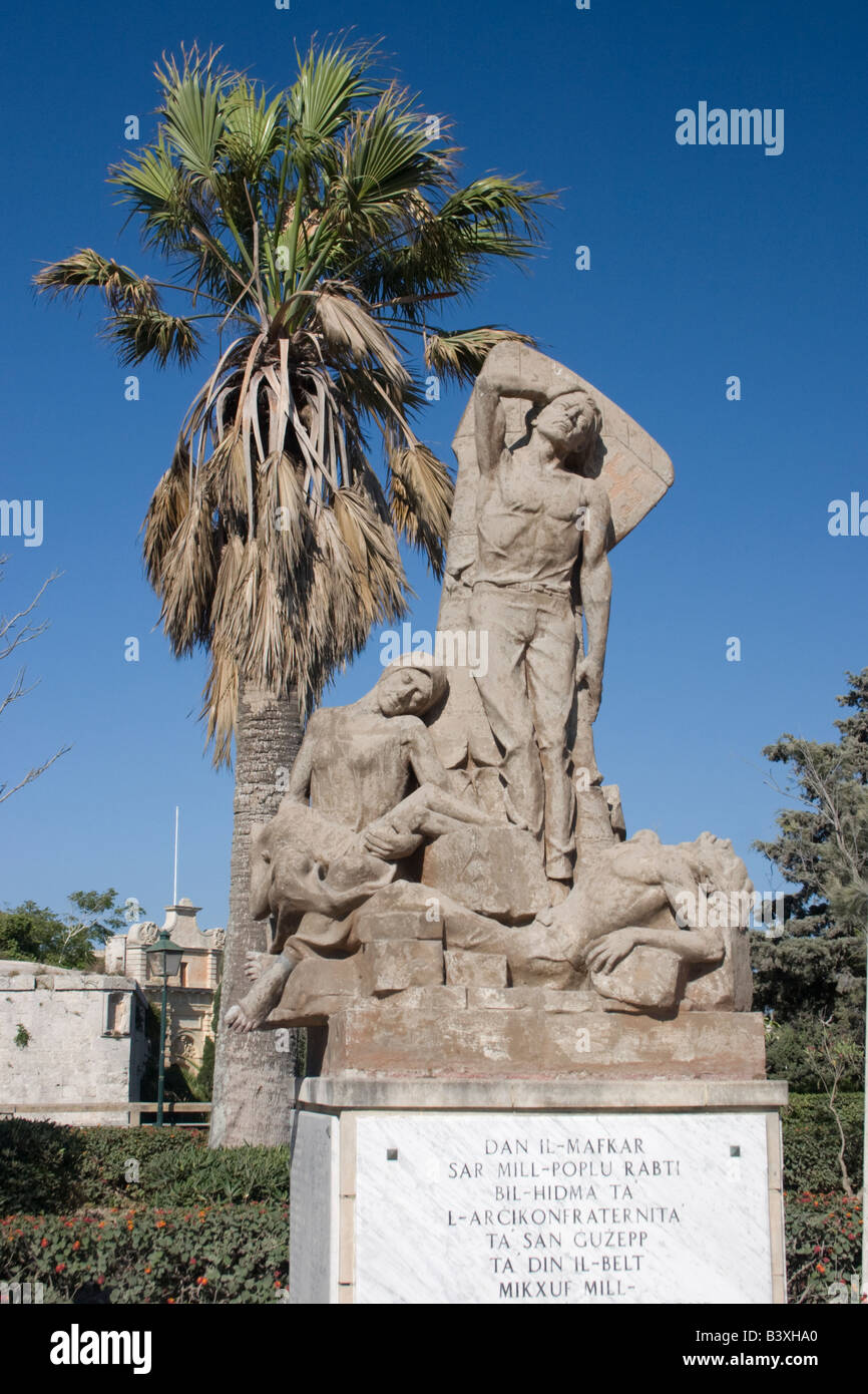 World War II Memorial, Rabat, Malta Stockfoto