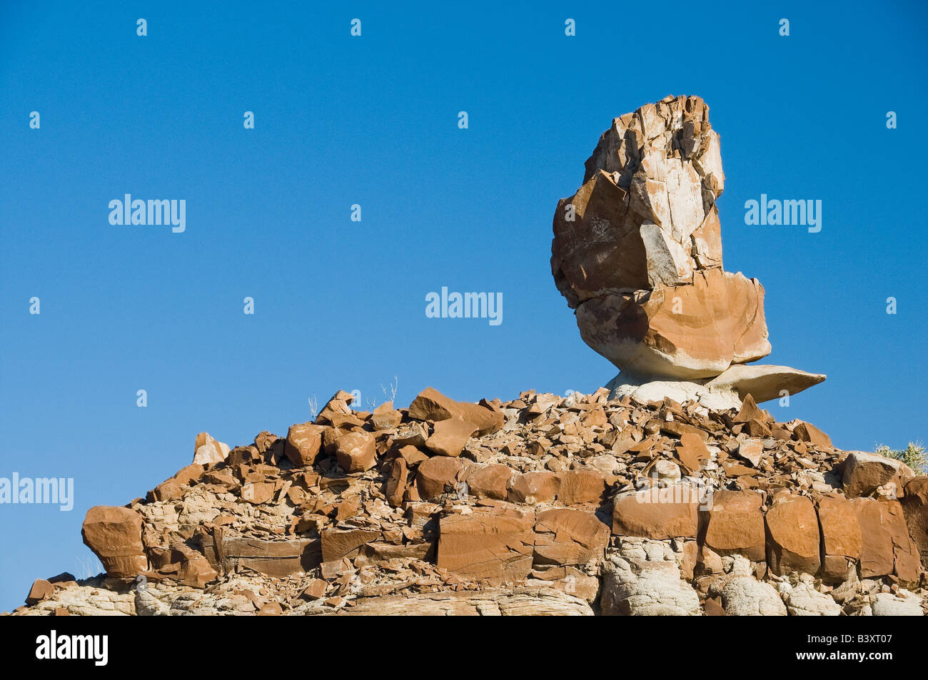Felsformationen an Bisti Badlands in Bisti De Na Zen Wildnis New Mexico Stockfoto