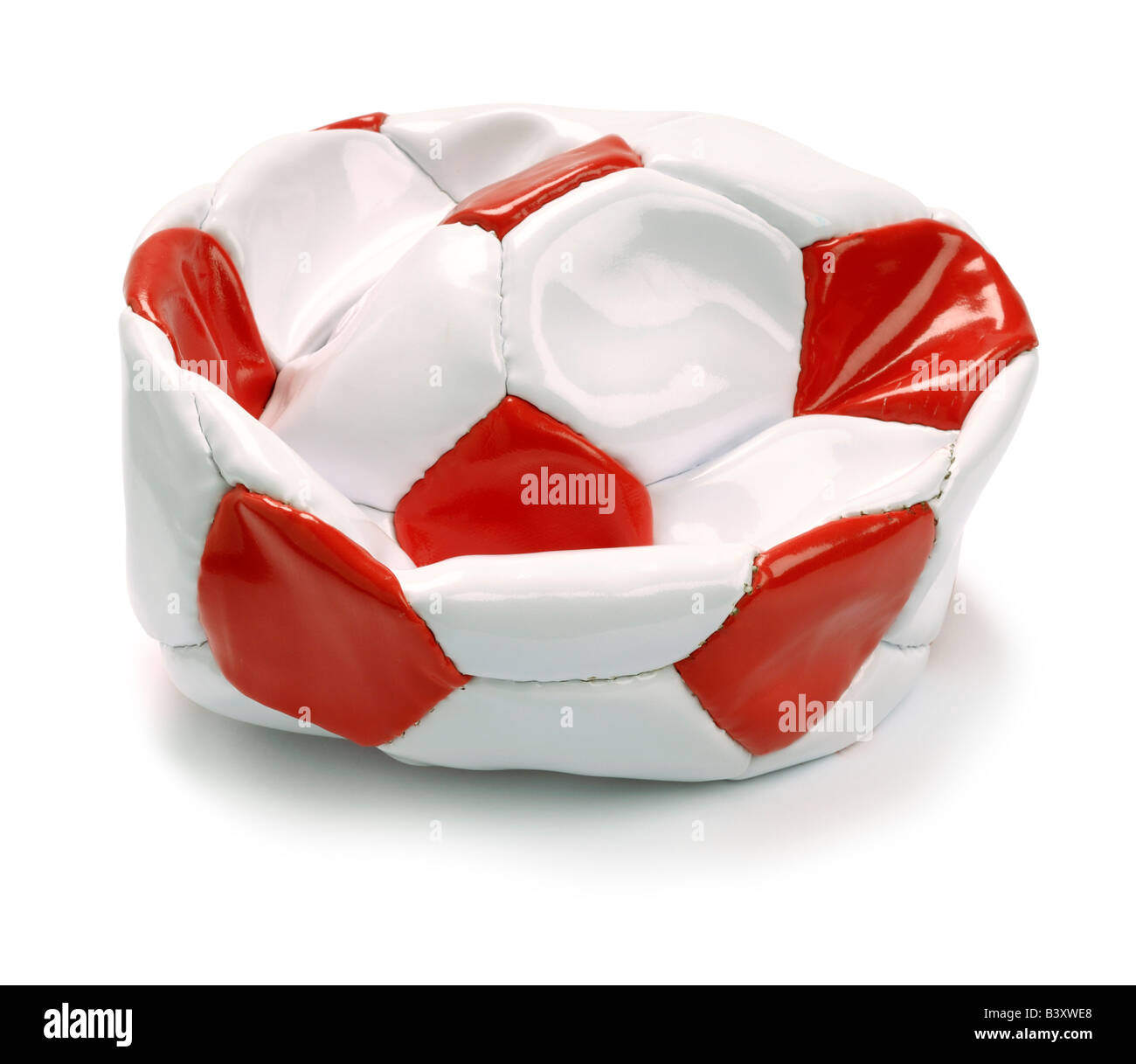 Flache Fußball Stockfoto