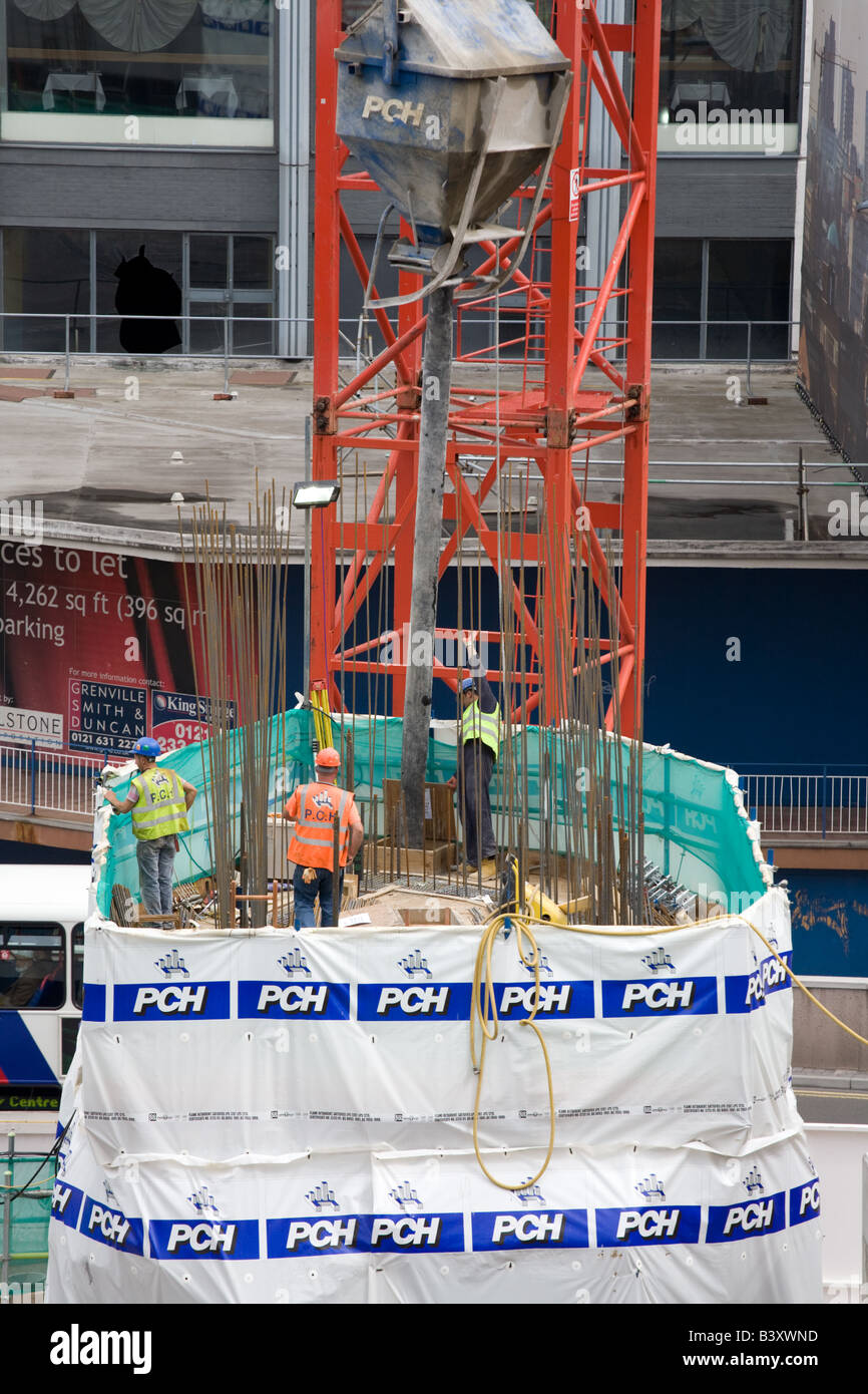 Contruction Snowhill Phase 3 ab 15. ist die Website in langsam nach unten durch die Kreditklemme Stockfoto