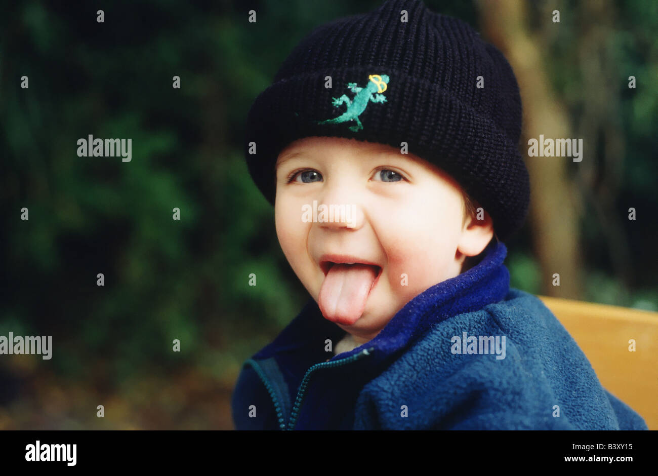 Kleinen Milo, 3 Jahren, als Einstein. Stockfoto