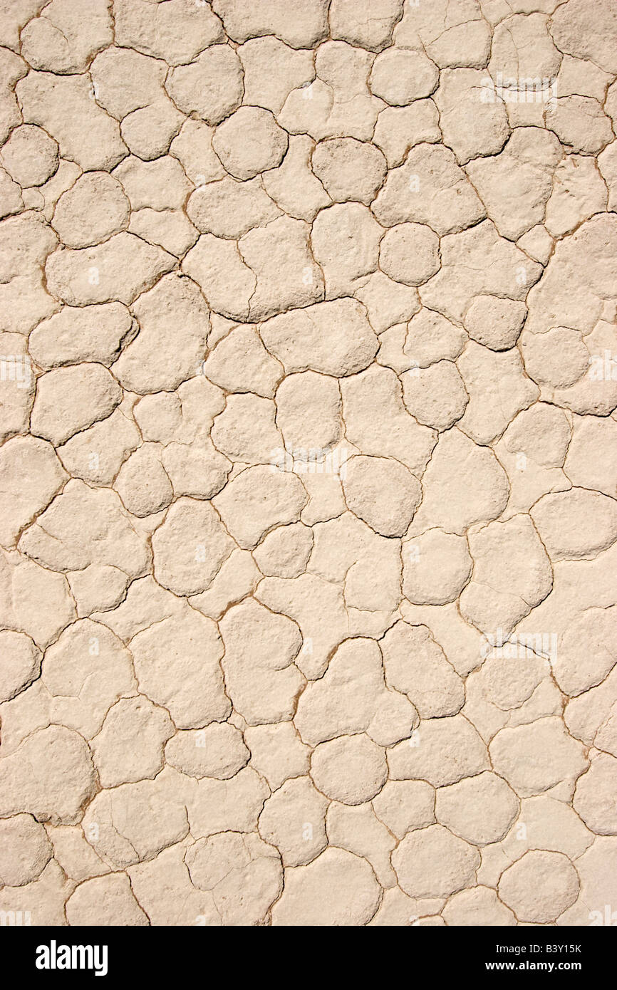 Ausgetrockneten Boden im Deadvlei im Namib-Naukluft-Nationalpark, Namibia Stockfoto