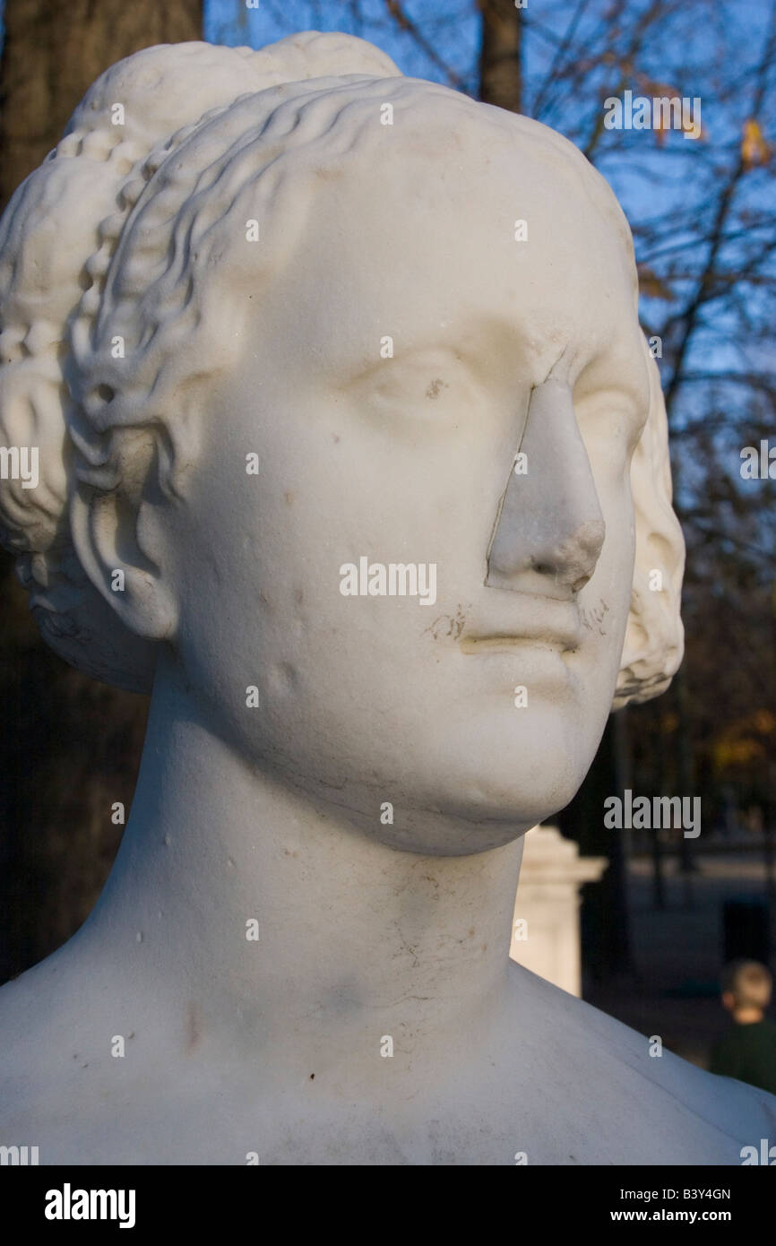 Statuen im Parc Royal in Brüssel Belgien Stockfoto