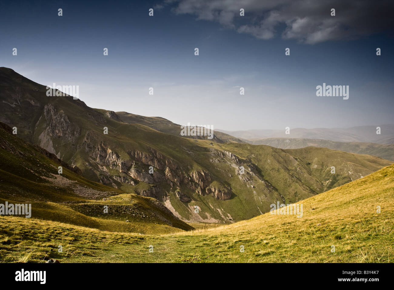 Blick vom Berg Korab in Mazedonien Stockfoto