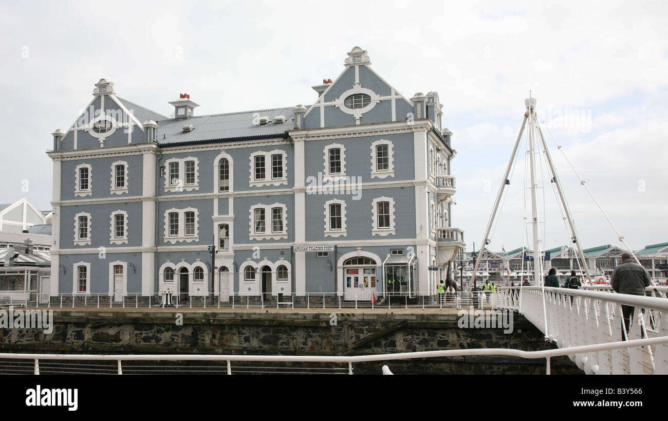 Der alte Hafenkapitän Büro Victoria und Alfred (V & A) Waterfront Hafen von Kapstadt, Südafrika Stockfoto