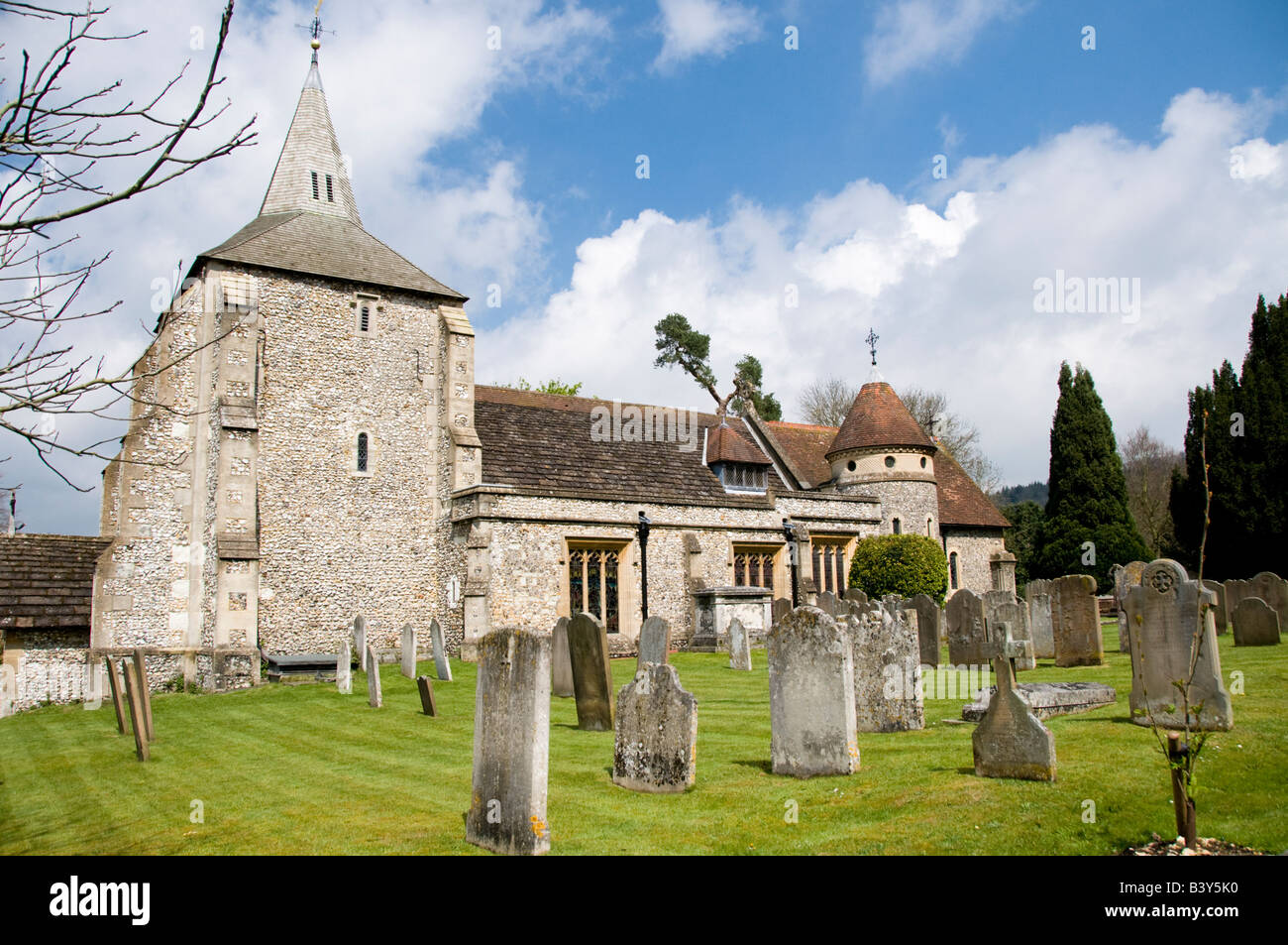 St. Michael Kirche, Mickleham, Surrey, UK Stockfoto