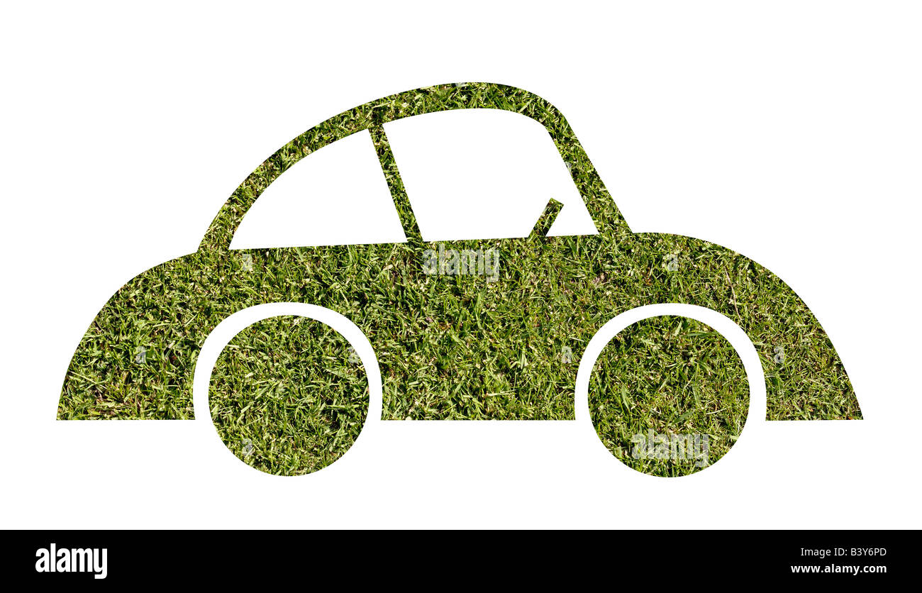 Grass-Auto-Form Stockfoto