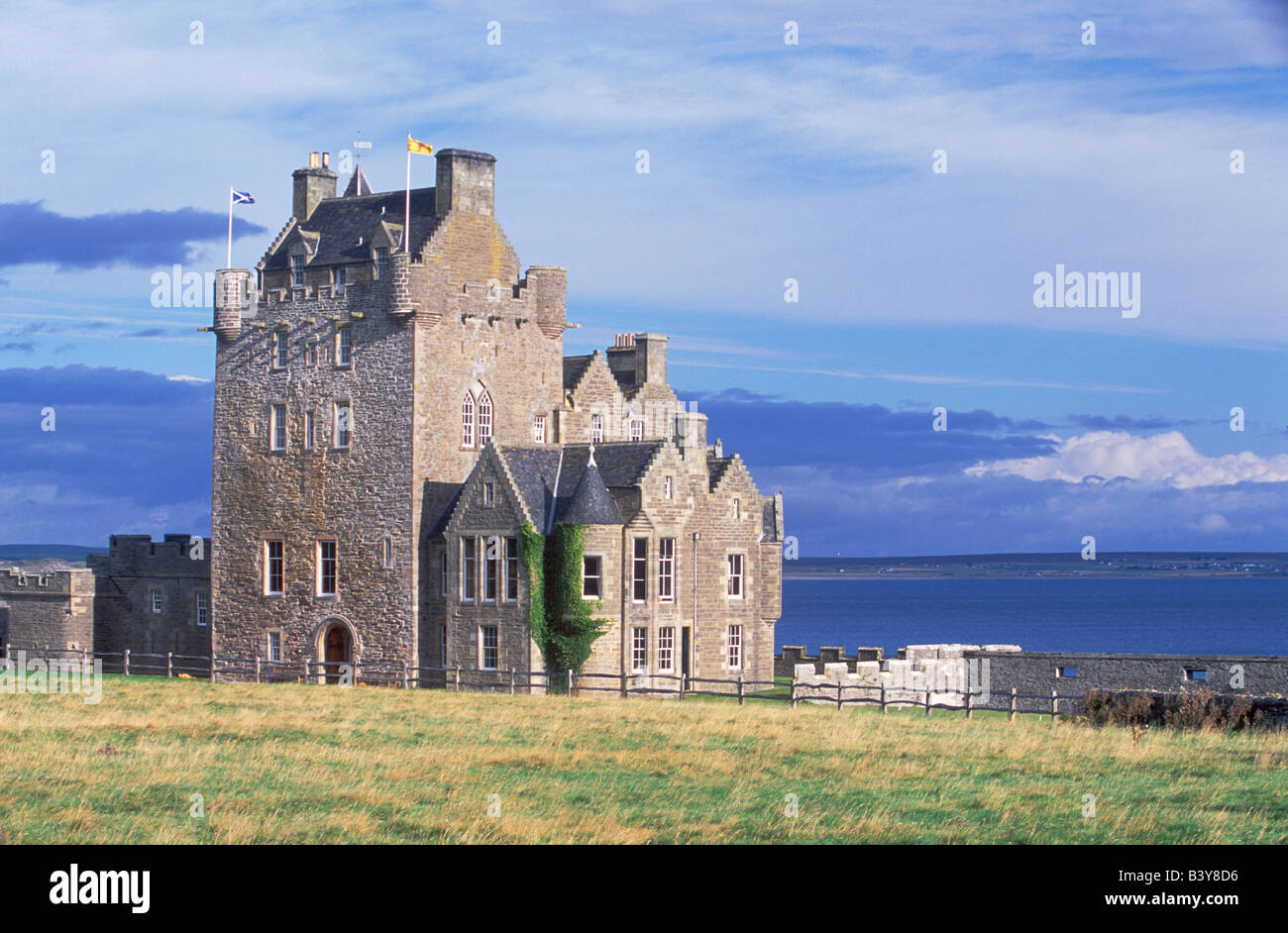 Schottland, Wick, Caithness, Ackergill Turm, Caithness Schottland ehemalige Wohnhaus des Sinclair-clan Stockfoto
