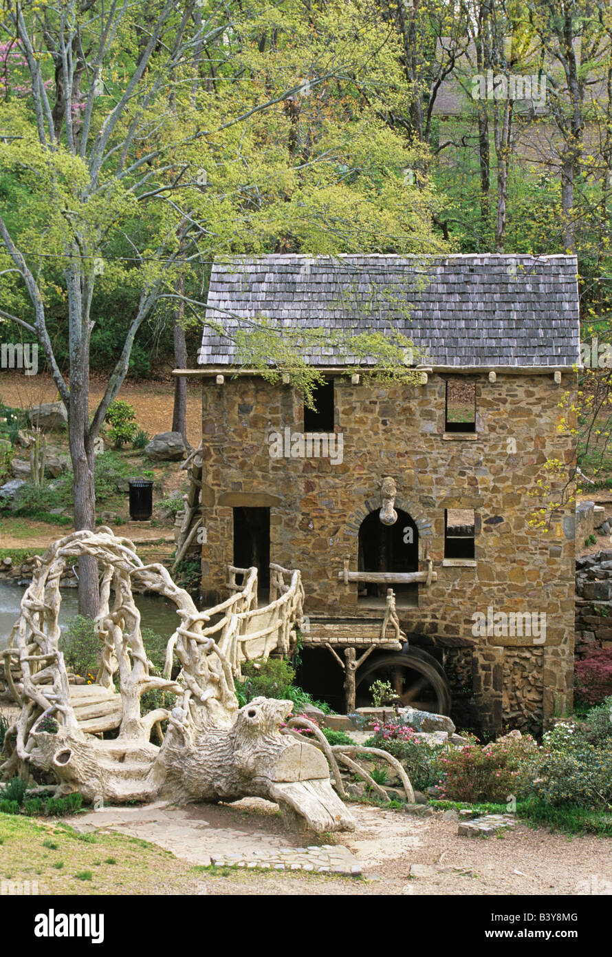 USA, Arkansas, North Littlerock. Ansicht alt alte Mühle, erschienen in der Eröffnungsszene von Gone With the Wind Film. Stockfoto