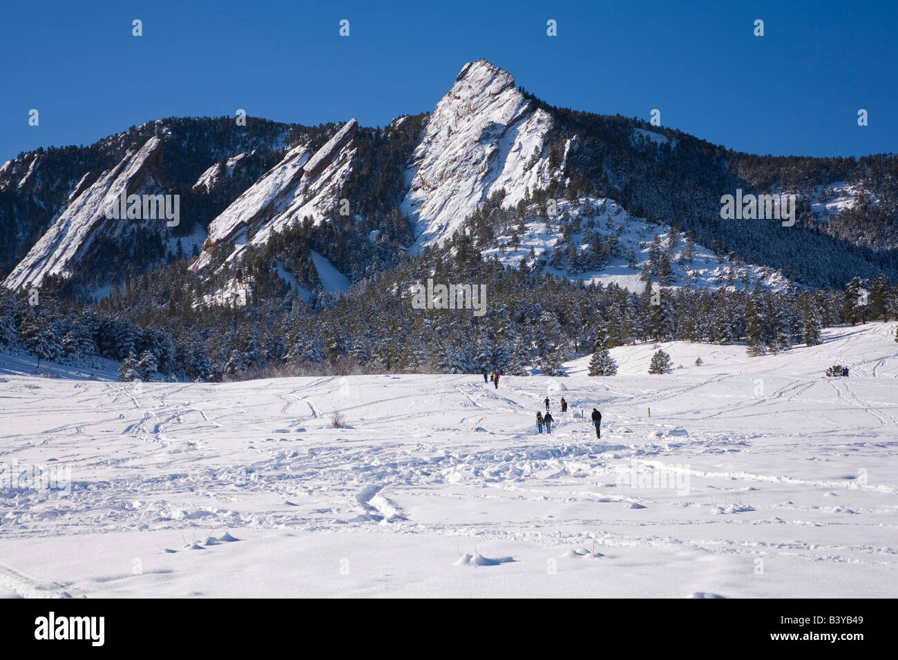 Chautauqua Park Im Winter Boulder Co Stockfotografie Alamy