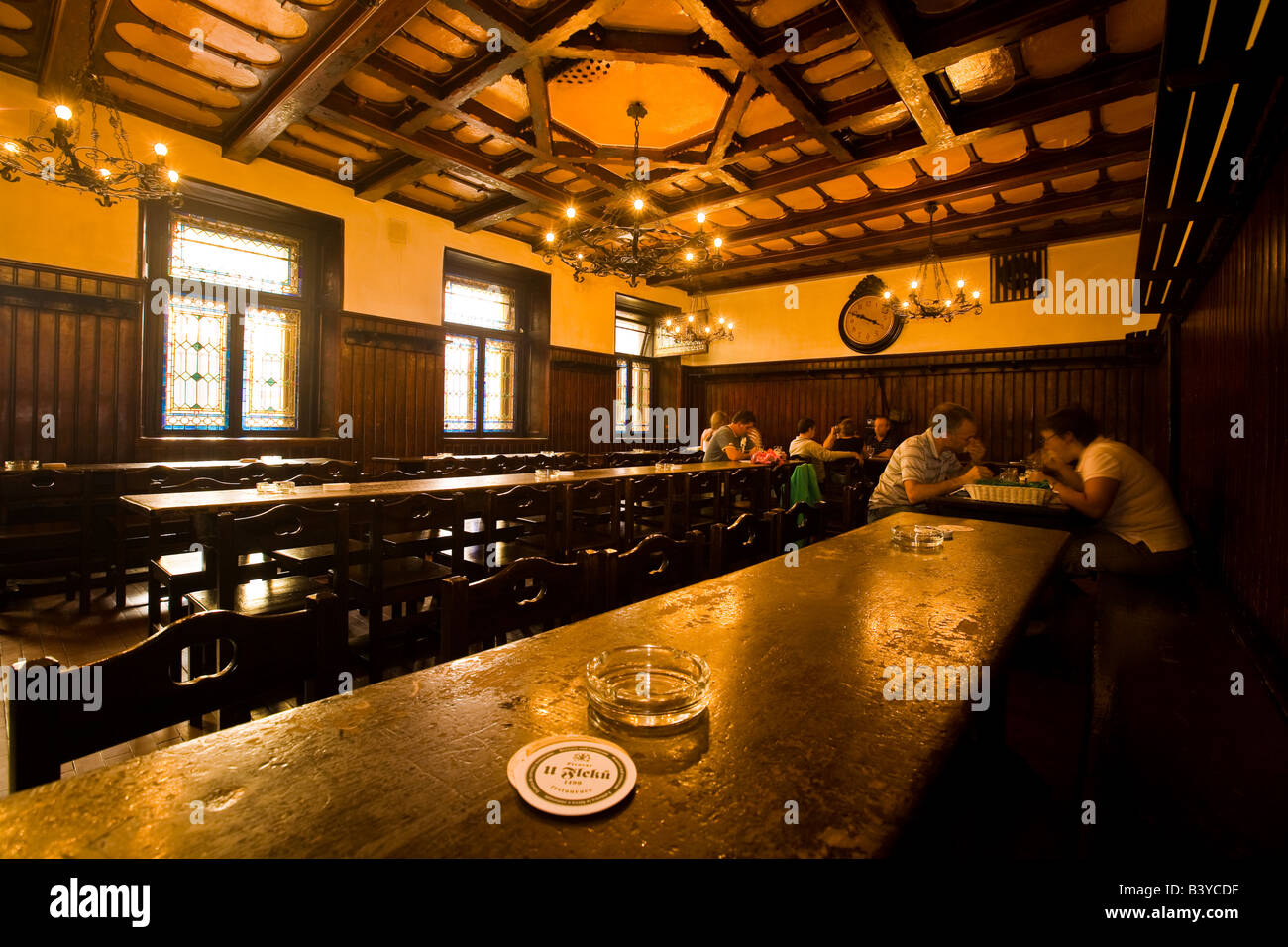 U Fleku Restaurant in Prag Stockfoto