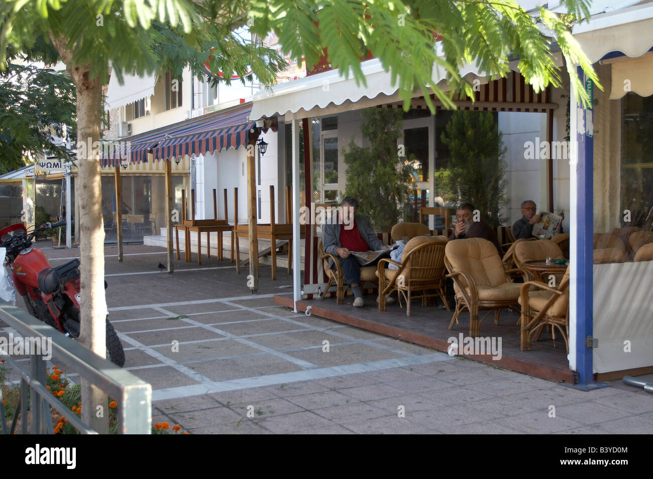 Straßencafés Stockfoto