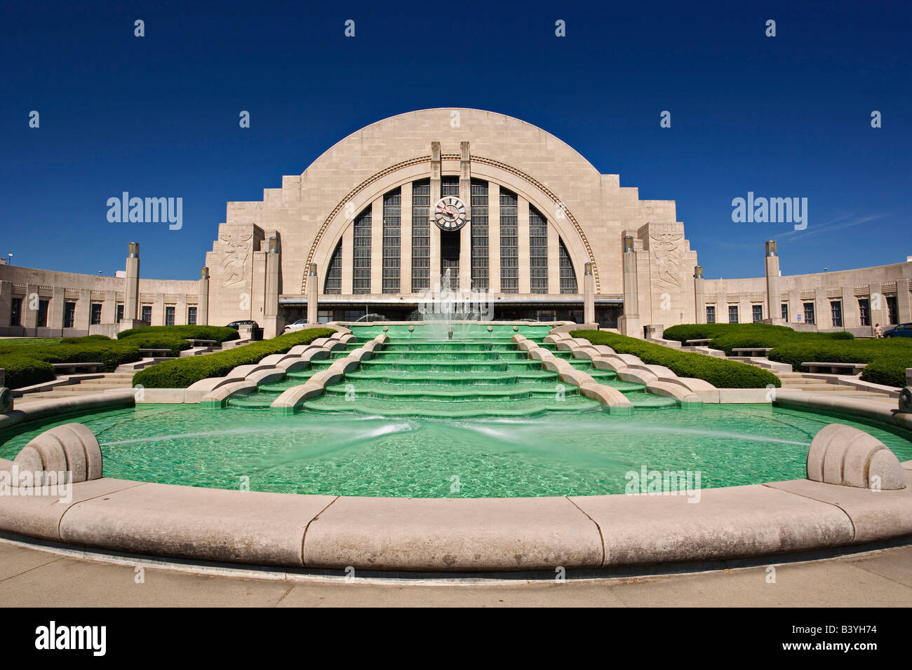 Cincinnati Union Terminal nun die Heimat der Cincinnati Museum Center am Union Terminal, Cincinnati, Ohio. Stockfoto