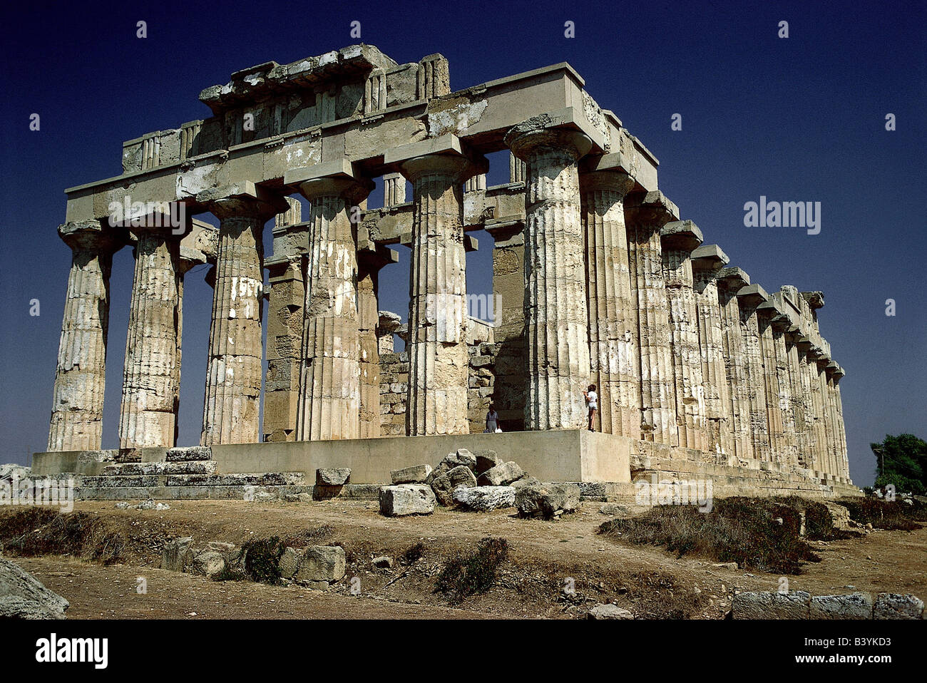 Geographie/Reise, Italien, Sizilien, Selinunte (Selinus), griechische Kolonie, gegründet 7. V. Chr., zerstört 250 v. Chr., Ruine, Tempel, erbaut 465 - 450, Stockfoto