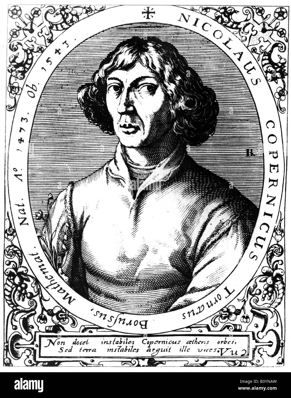 Kopernikus, Nicolaus, 19.2.1473 - 24.5.1543, polnischer Astronom, Porträt, kontaminane Gravur, Stockfoto