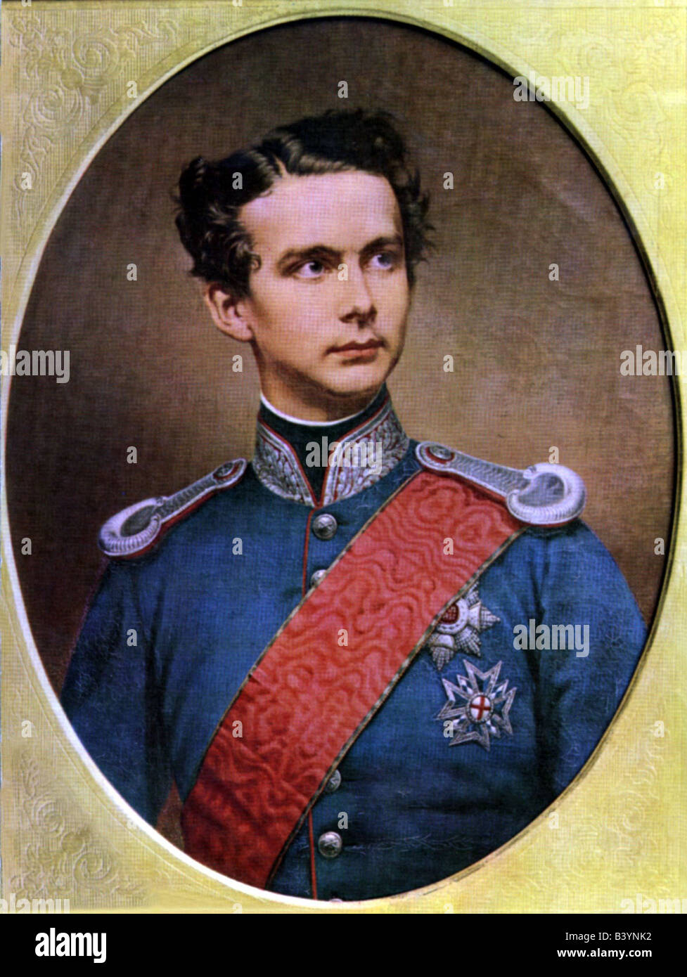 Ludwig II., 25.8.1845 - 13.6.1886, König von Bayern 10.3.1864 - 13.6.1886, Porträt Stockfoto