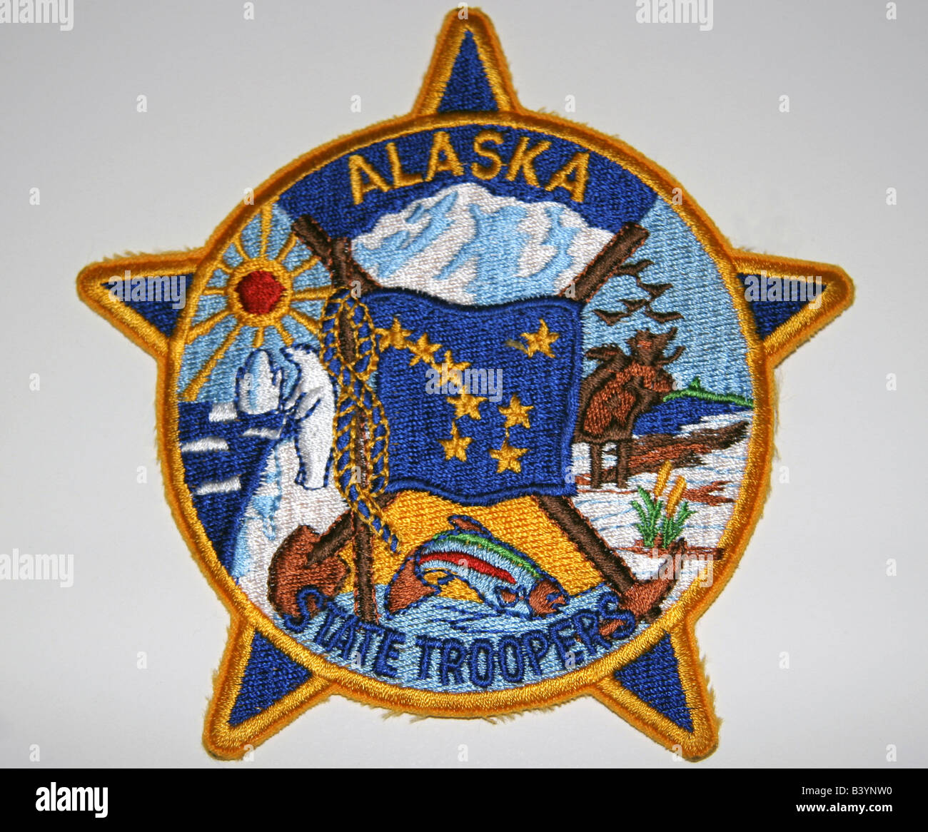 Patch von der Alaska State Troopers Stockfoto