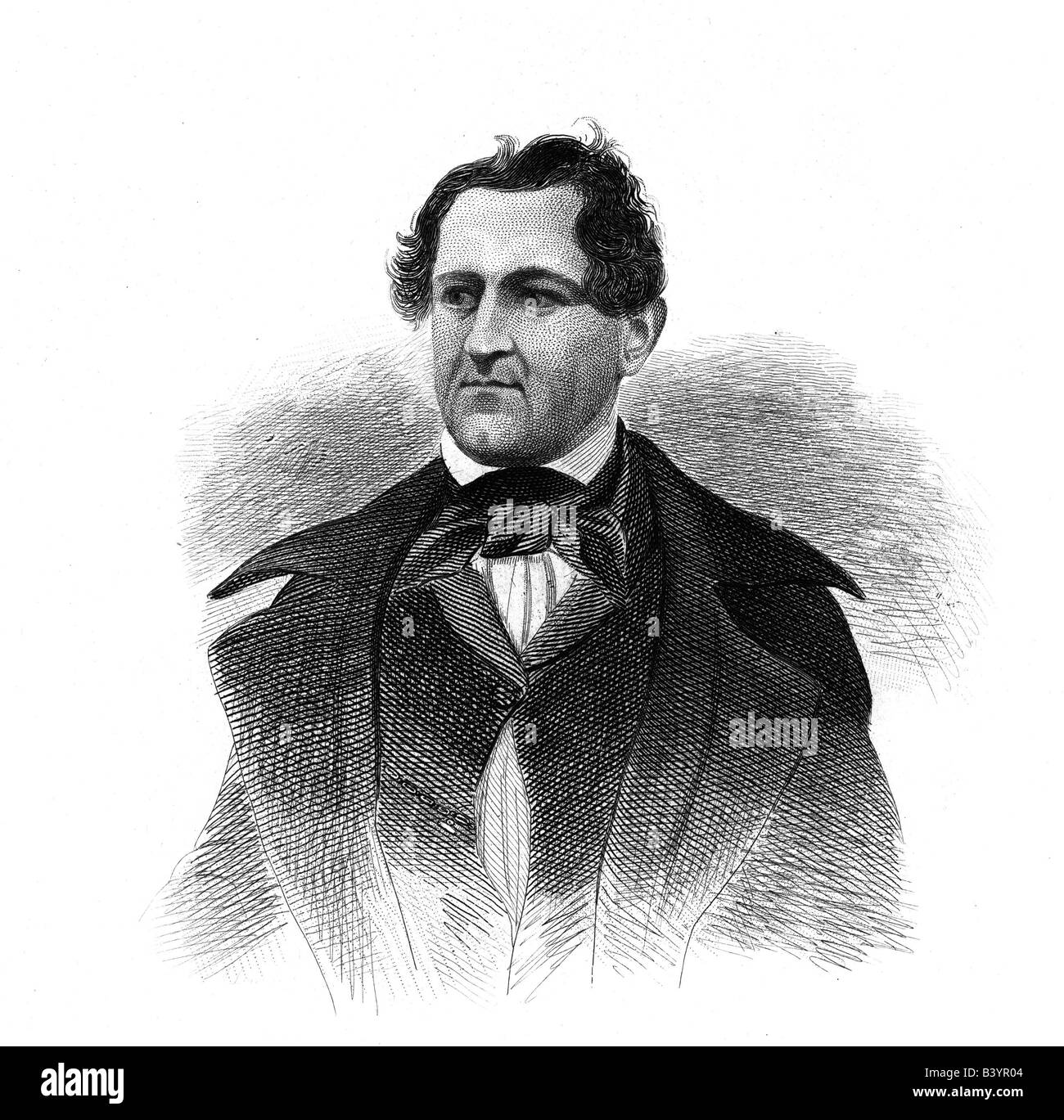 Dueringer, Philipp Jakob, 1809 - 1870, deutscher Schauspieler, Schriftsteller, Porträt, Stahlstich, Jahrhundert, Artist's Urheberrecht nicht gelöscht werden Stockfoto