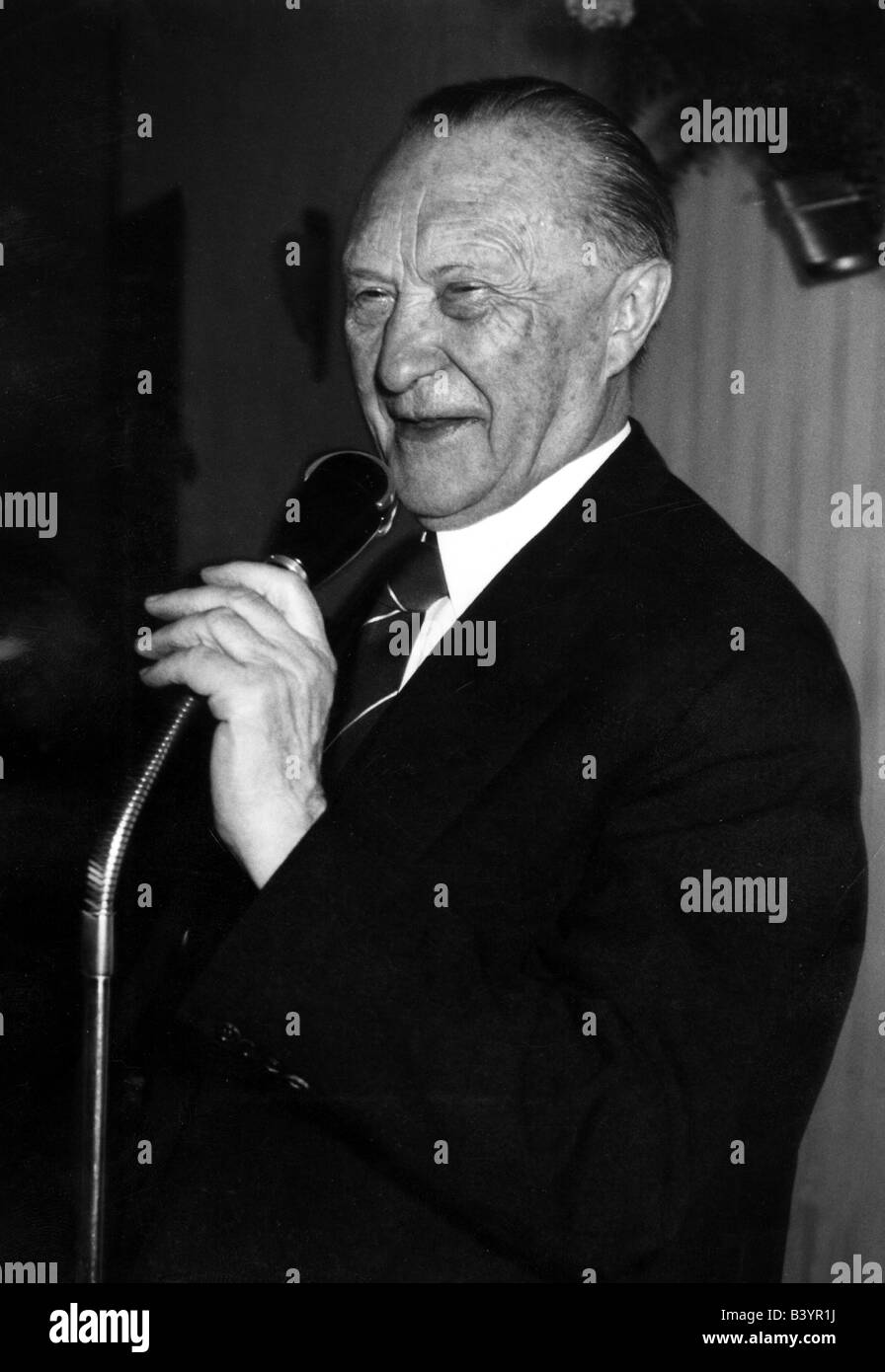 Adenauer, Konrad, 5.1.1876 - 19.4.1967, deutscher Politiker (CDU), Bundeskanzler 15.9.1949 - 16.10.1963, Porträt, 1950er, 50er Jahre, Politik, Deutschland Stockfoto