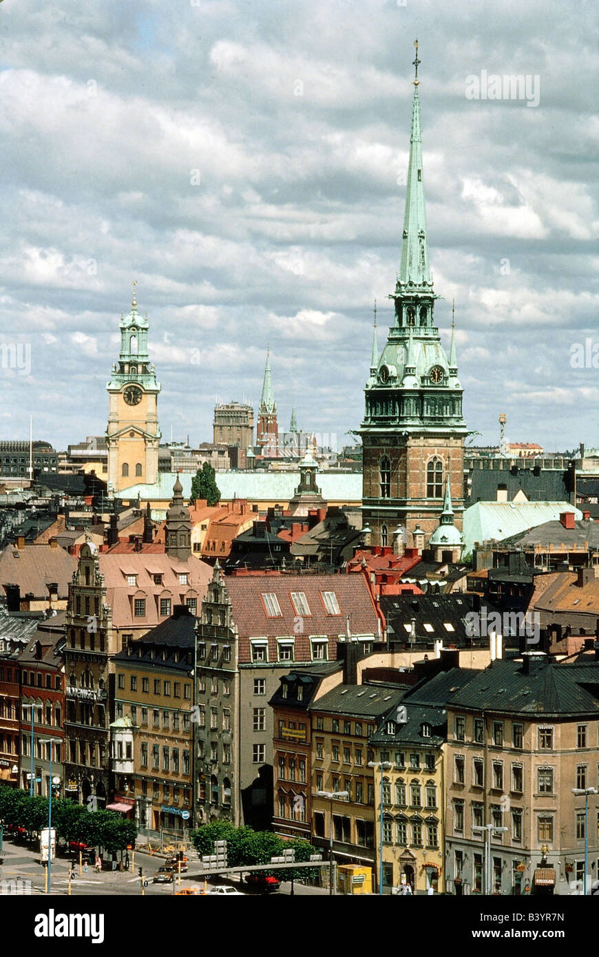 Geographie / Reisen, Schweden, Stockholm, Blick auf die Stadt, Stadtbild, Ansichten, Stockfoto