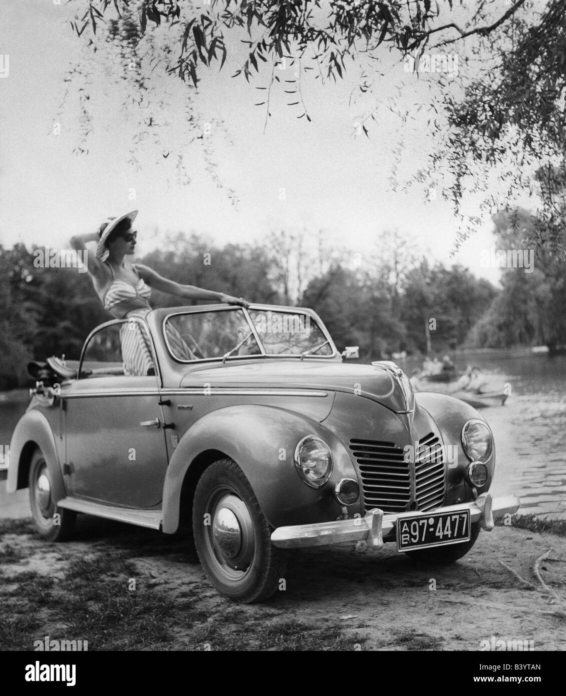Transport / Transport, Auto, Fahrzeugvarianten, Ford Taunus G73A, Cabrio, Deutschland, 1950, Stockfoto