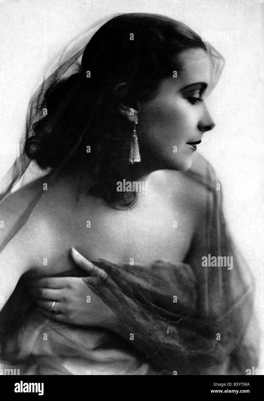 Dagover, Lil, 30.9.1897 - 24.1.1980, deutsche Schauspielerin, Porträt, Profil, Anfang der 1930er Jahre, Stockfoto
