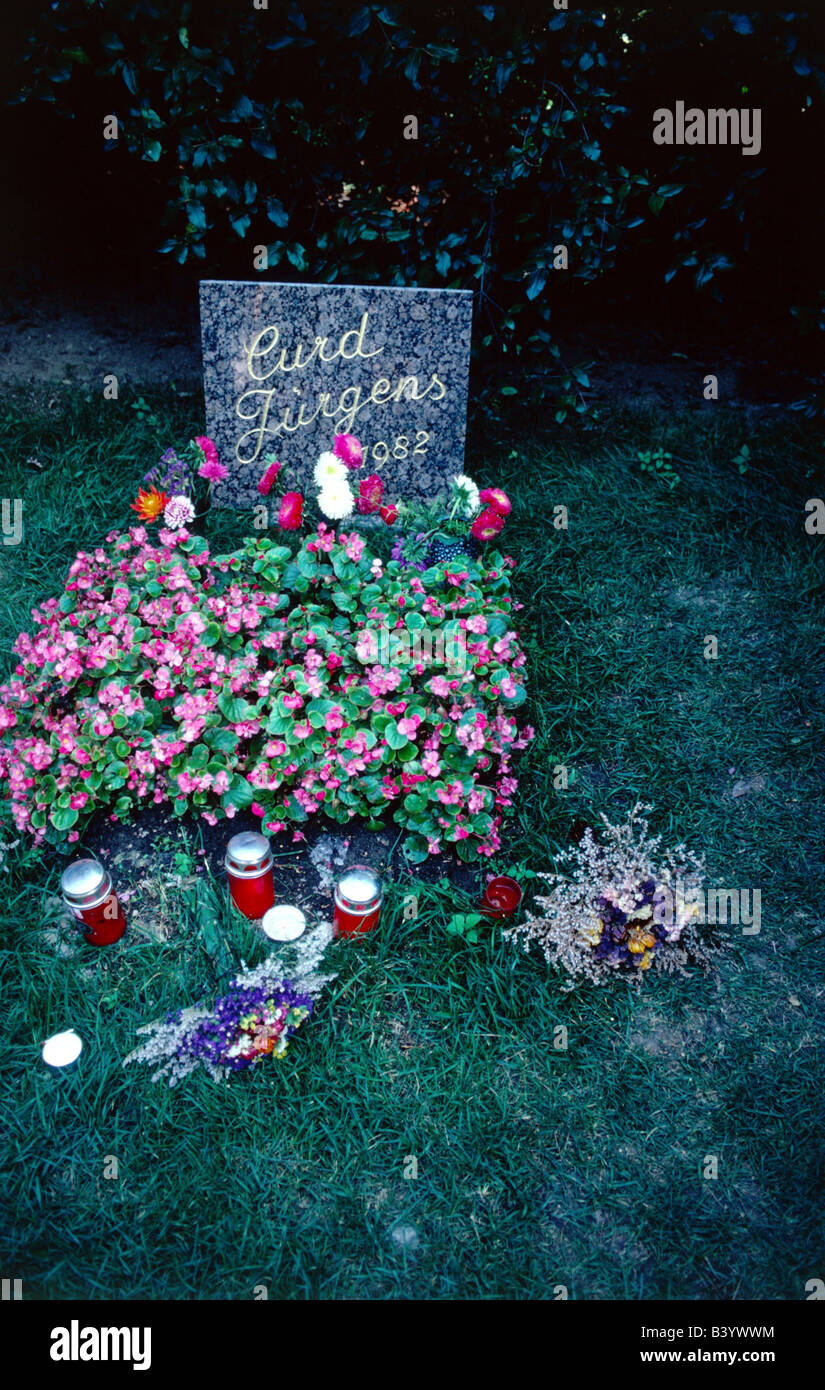 Juergens, Curd, 13.12.1951 - 18.6.1982, österreichischer Schauspieler, sein Grab, Zentralfriedhof, Wien, Österreich, Stockfoto
