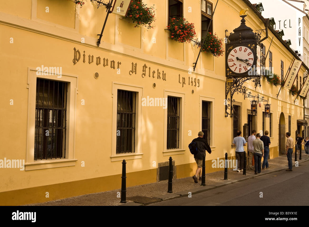 U Fleku das älteste Restaurant in Prag Stockfoto
