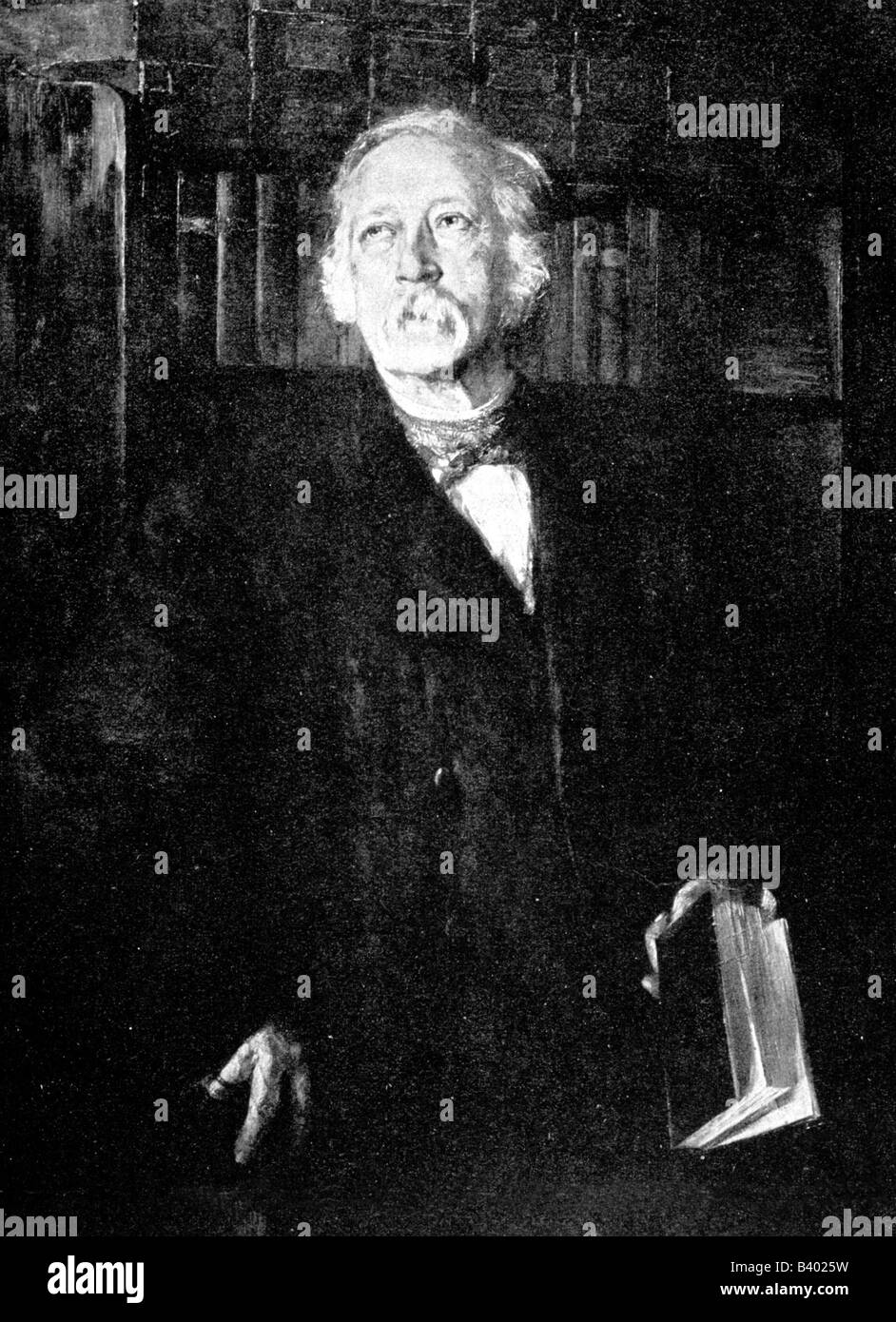 Fontane, Theodor, 30.12.1819 - 20.9.1898, deutscher Autor/Schriftsteller, Dichter, halbe Länge, Gemälde von Johannes Fechner (1860 - 1931), 19. Jahrhundert, Stockfoto